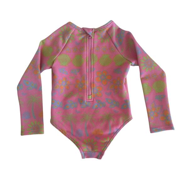 Roxy Toddler Long Sleeve Onesie Swimsuit Size 2T - Picture 2 of 3